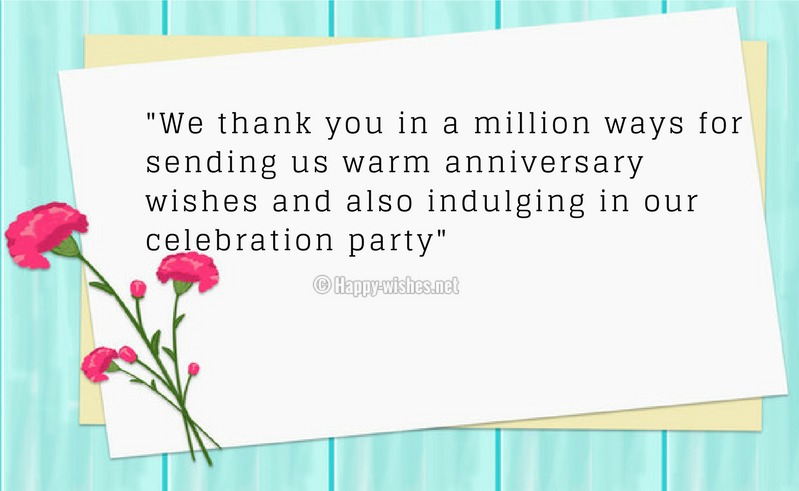 25 Best Thank You Messages For Anniversary Wishes Wishes Expert Images