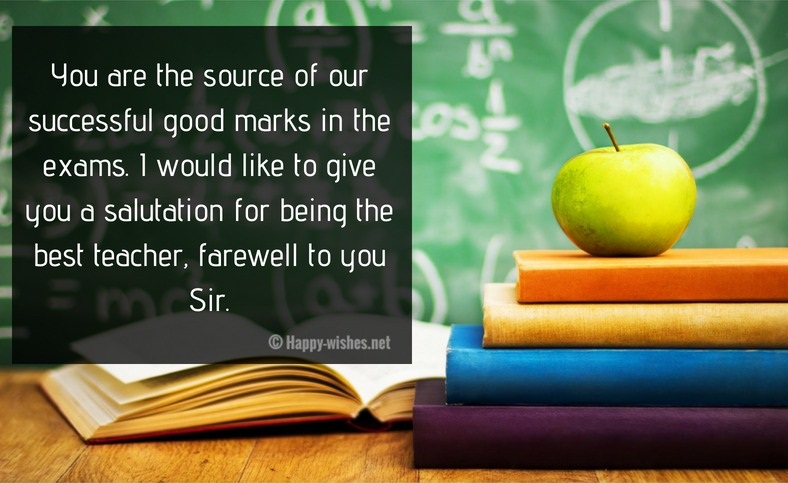 Farewell Quotes For Teacher Goodbye Wishes