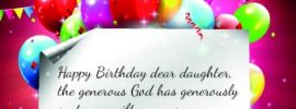 Happy Birthday dear daughter