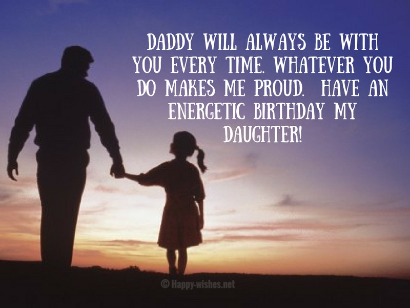 Birthday Wishes for Daughter from Dad