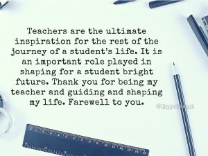 Farewell Quotes For Teacher - Goodbye Wishes