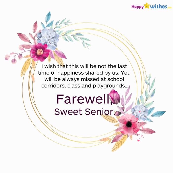 Farewell sweet senior