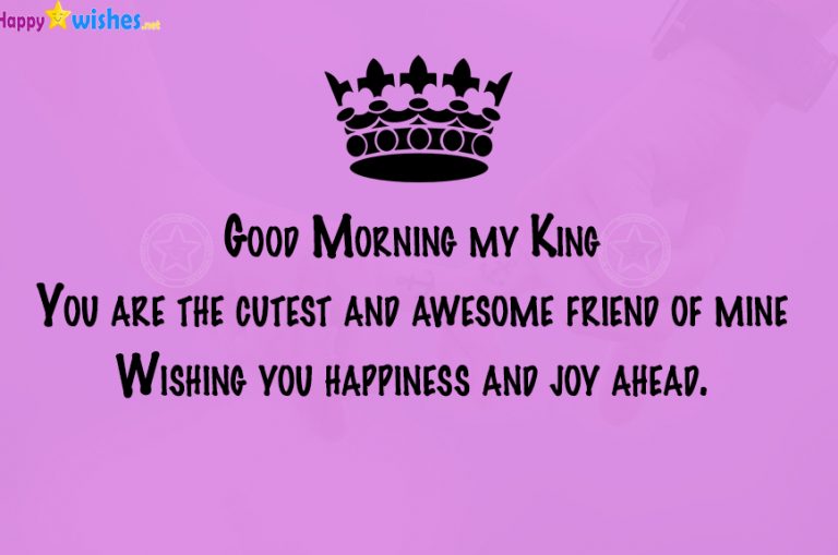 Good Morning My King Quotes and Images