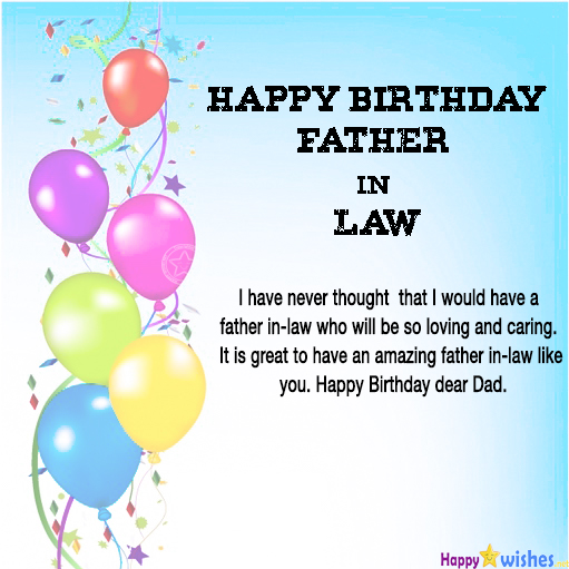 Happy Birthday father in law best quotes