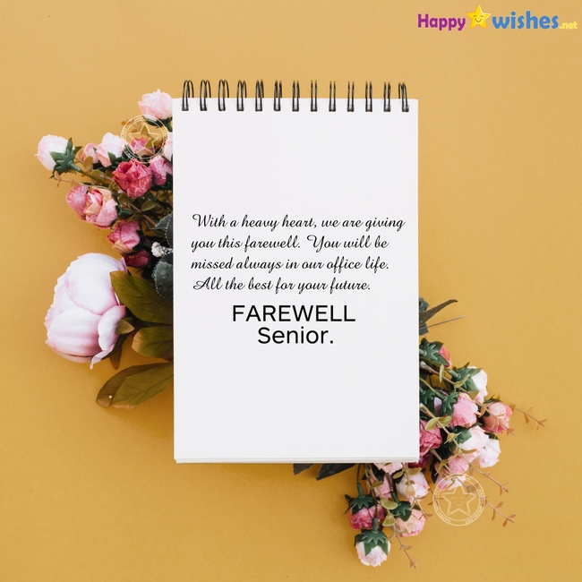 farewell quotes for seniors in english