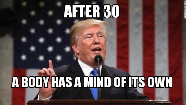 30th birthday meme Donald trump