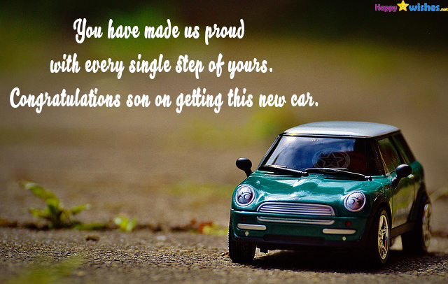 Congratulations For Buying A New Car - Messages & quotes