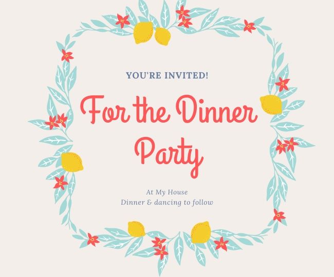 Dinner Party Invitation messages