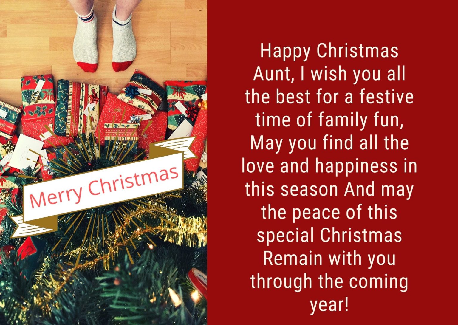 25+ Christmas Messages For Aunt